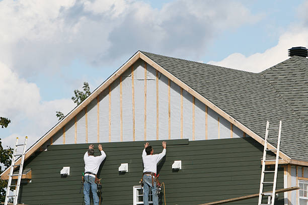 Professional Siding technician working in Hastings, PA